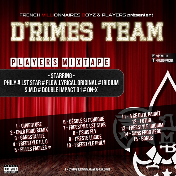 Le groupe de rap PLAYERS nouvelle mixtape intitulé D’Rimes Team
