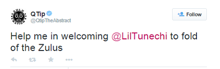 Lil Wayne q-tip tweet