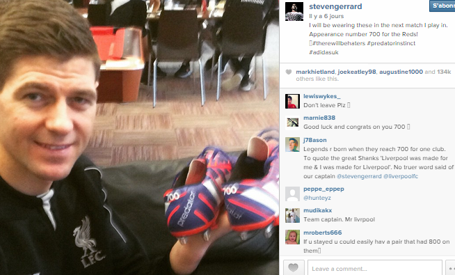 Post Instagram Gerrard