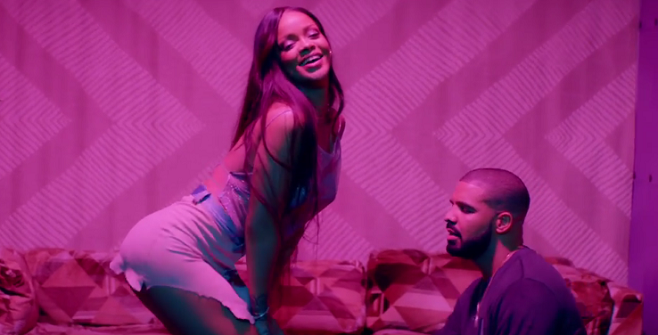 Rihanna et Drake dans le clip "Work"