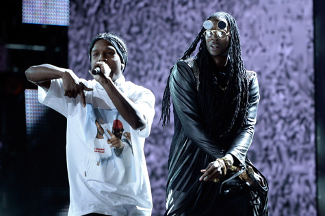 2 Chainz avec A$AP Rocky et Kendrick Lamar au BET AWARDS
